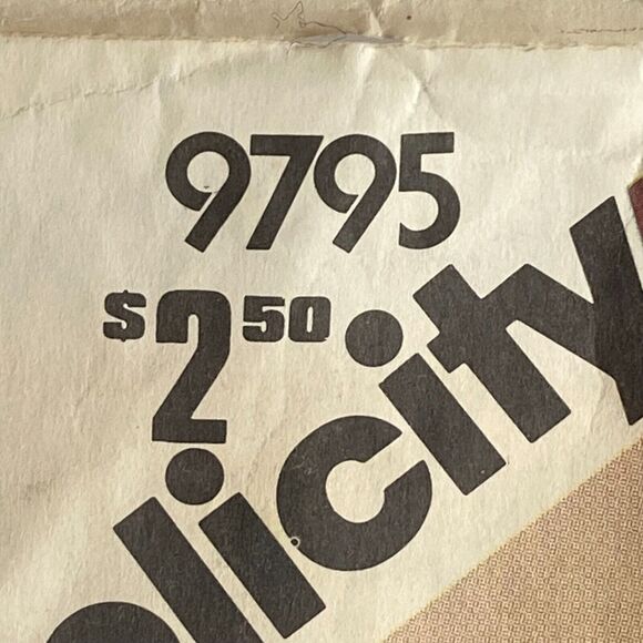 Simplicity 9795 Pattern Skirt Top Jacket Miss 16 Vintage Front Slit Back Zip - Picture 5 of 7